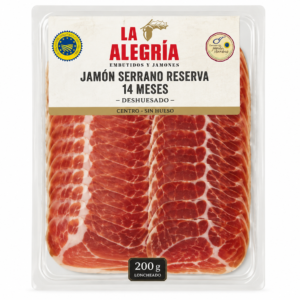 La Alegría Jamón Serrano Reserva – szeletelve, 200 g