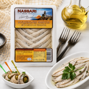Nassari boquerones napraforgóolajban és ecetben – 80 g