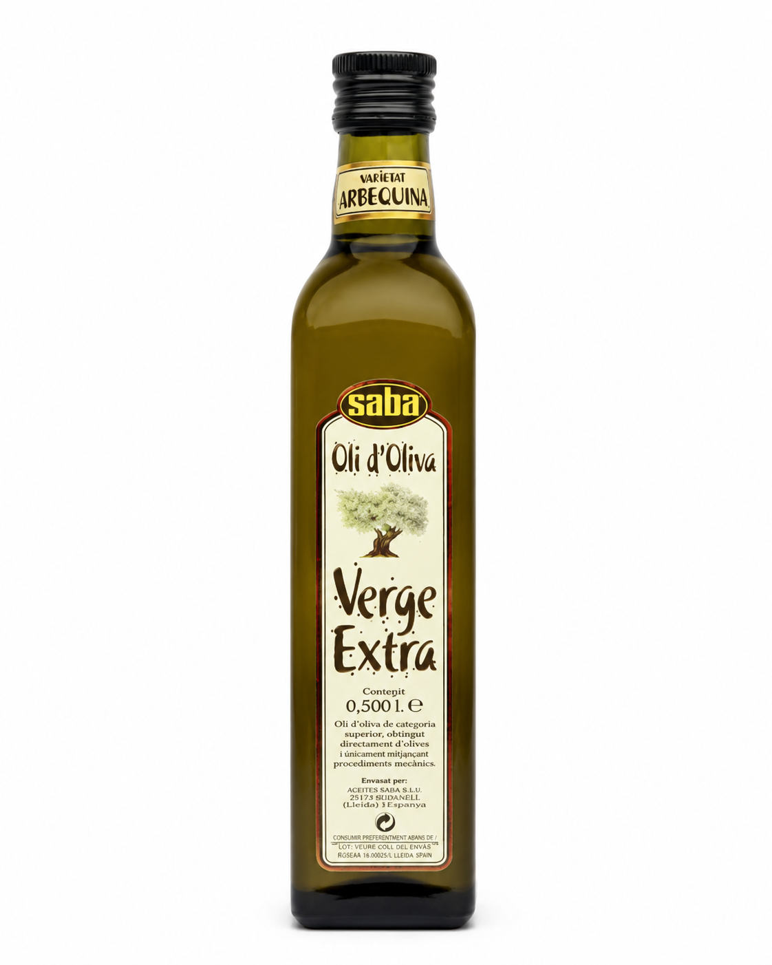 Saba Arbequina extra szűz olívaolaj – 500 ml