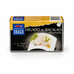 Ubago füstölt tőkehalmáj saját olajában – 100 g